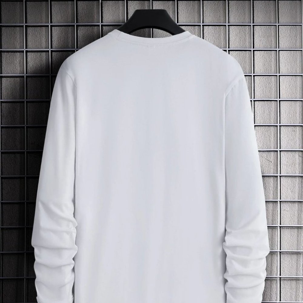 Casual White Men's Tee - Picture 3 of 5